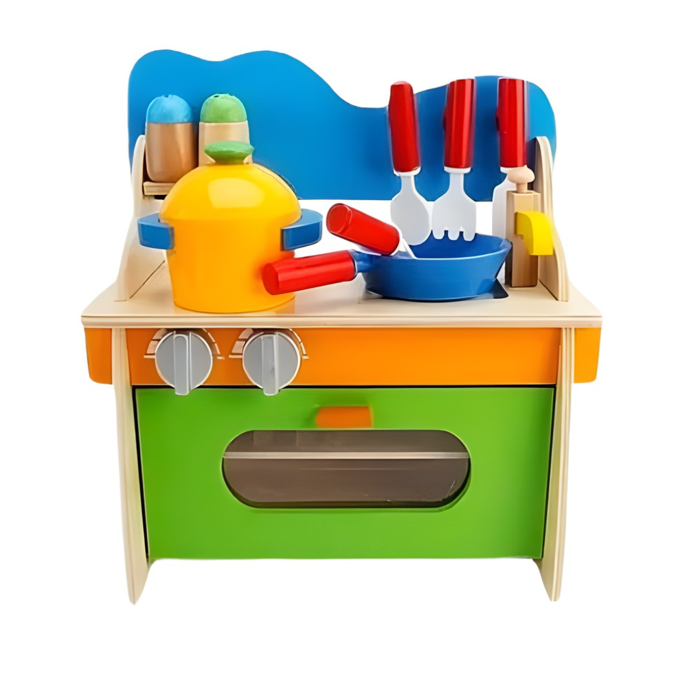 COCINA INFANTIL DE MADERA EDUCATIVA MONTESSORI - 2