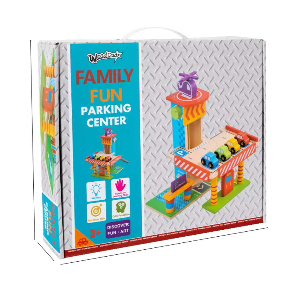 JUEGO ESTACIONAMIENTO DIDACTICO DE MADERA MONTESSORI - 8