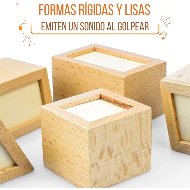 BLOQUE DE ENCAJE CON ELASTICOS DE MADERA MONTESSORI - 2