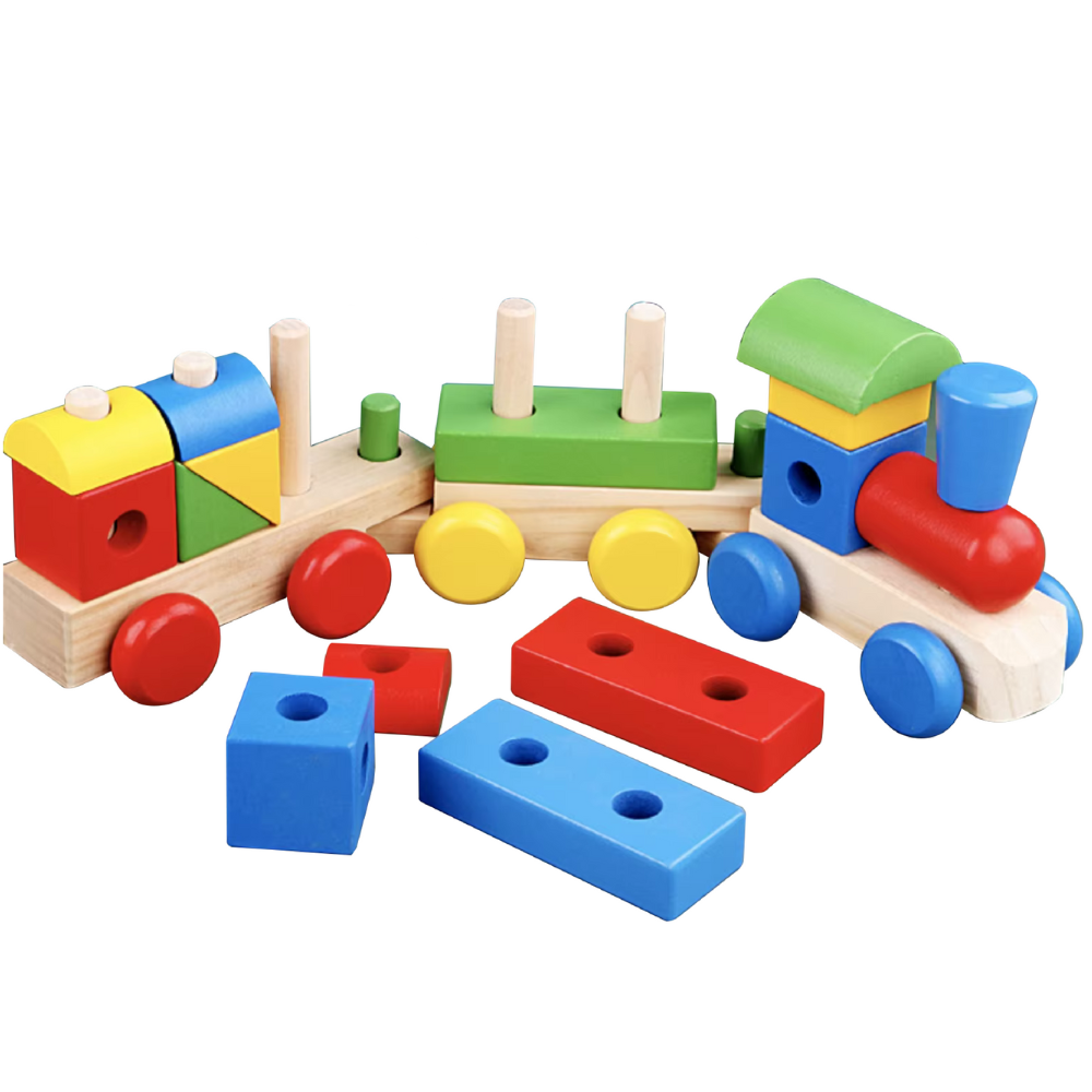 TREN DE MADERA DIDACTICO MONTESSORI - 1