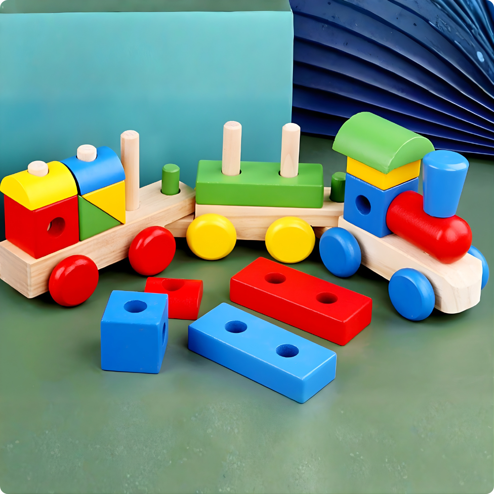 TREN DE MADERA DIDACTICO MONTESSORI - 7