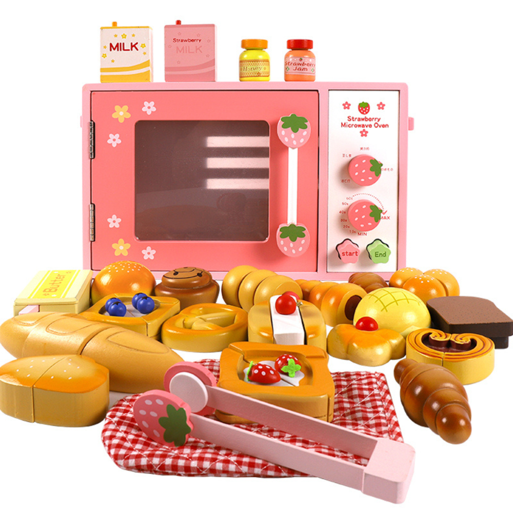 SET DE PANADERIA INFANTIL DE MADERA MONTESSORI - 1