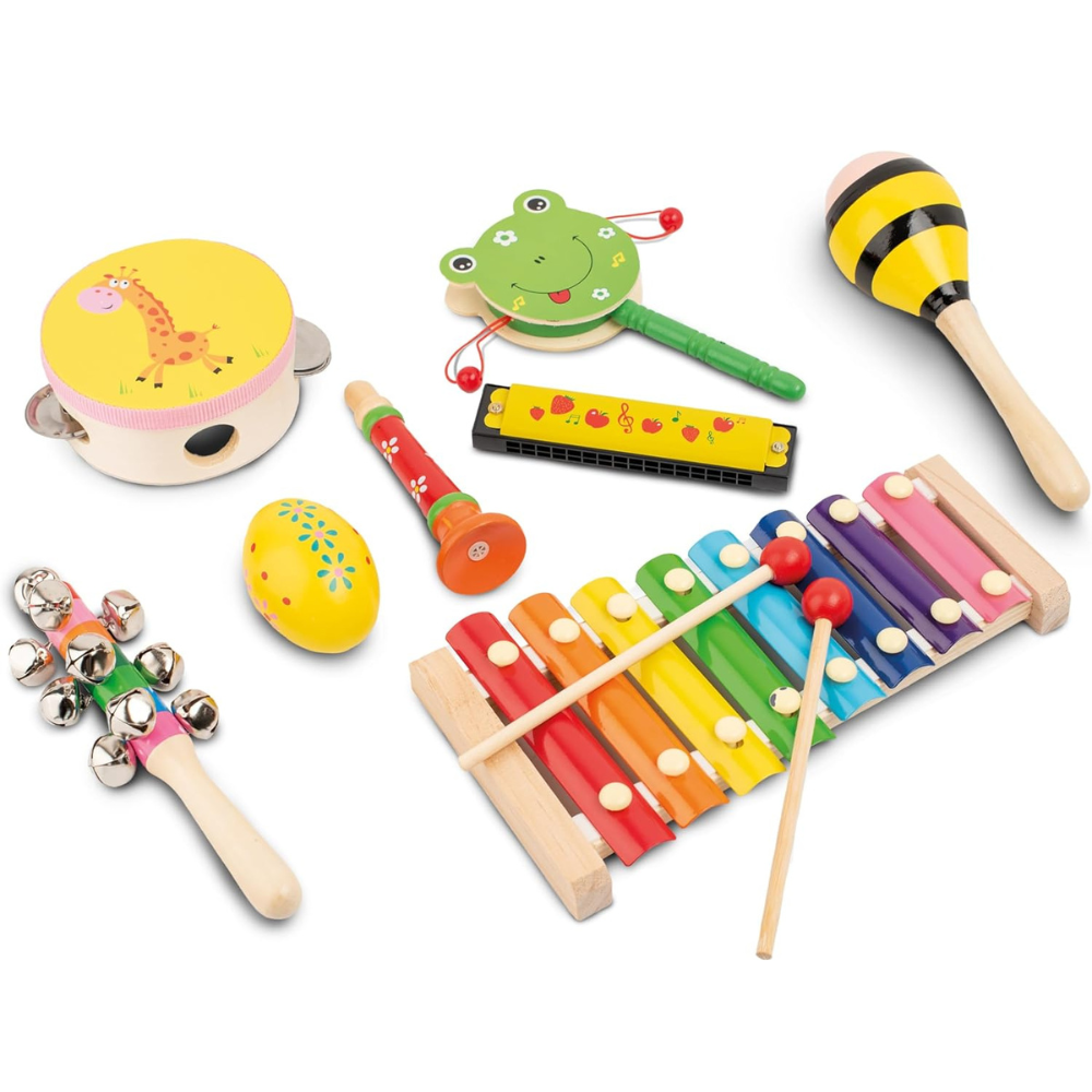 SET DE INSTRUMENTOS MUSICALES DE MADERA MONTESSORI - 2
