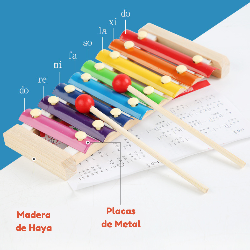 SET DE INSTRUMENTOS MUSICALES DE MADERA MONTESSORI - 5