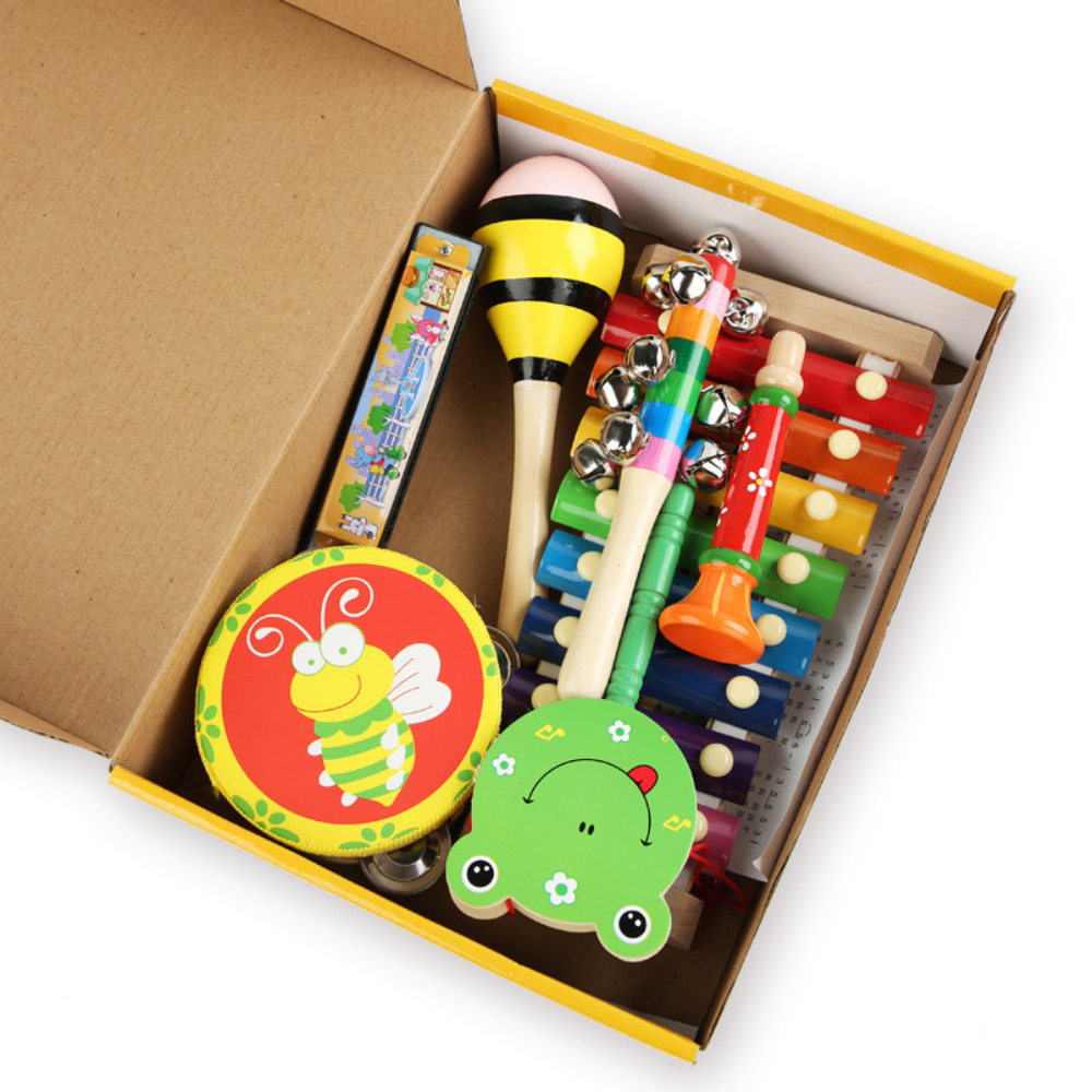 SET DE INSTRUMENTOS MUSICALES DE MADERA MONTESSORI - 6