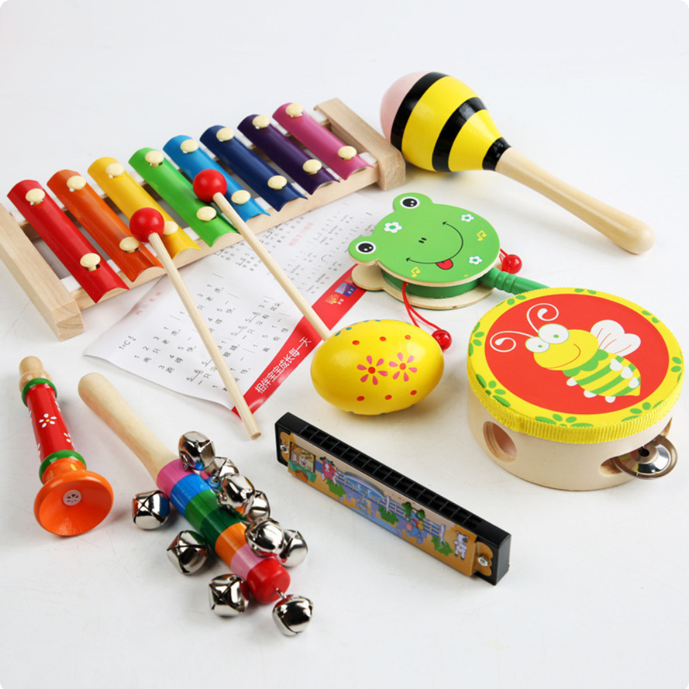 SET DE INSTRUMENTOS MUSICALES DE MADERA MONTESSORI - 7