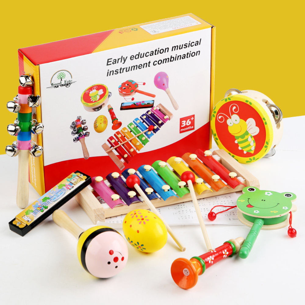 SET DE INSTRUMENTOS MUSICALES DE MADERA MONTESSORI - 8