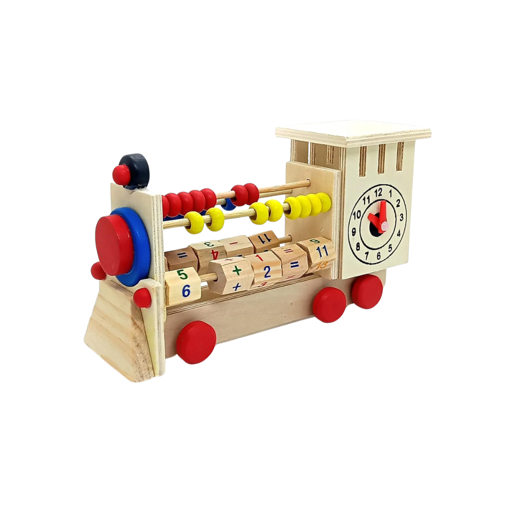 TREN ABACO DE MADERA EDUCATIVO MONTESSORI - 1