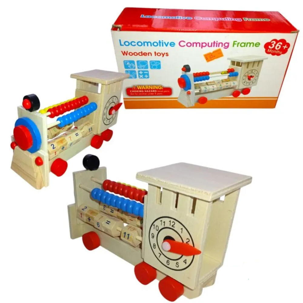 TREN ABACO DE MADERA EDUCATIVO MONTESSORI - 5