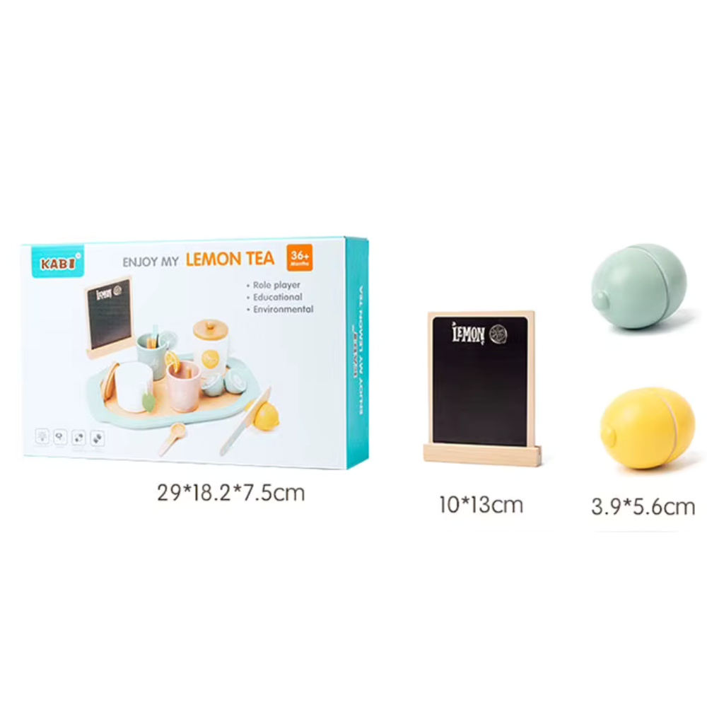 SET DE TE  Y LIMON DE MADERA MONTESSORI - 6