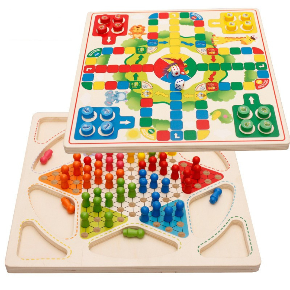 TABLERO DIDACTICO 2 EN 1 MONTESSORI - 1