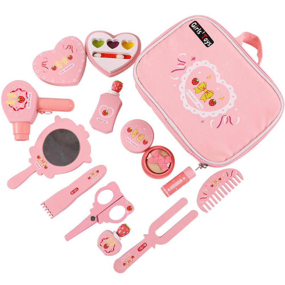 SET DE BELLEZA INFANTIL ROSA MONTESSORI - 1