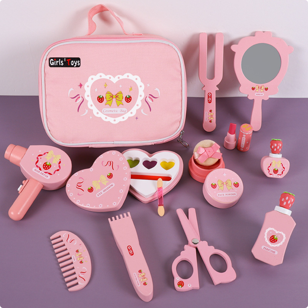 SET DE BELLEZA INFANTIL ROSA MONTESSORI - 3