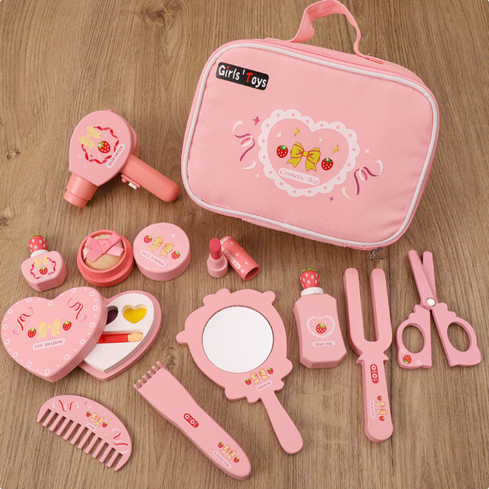 SET DE BELLEZA INFANTIL ROSA MONTESSORI - 4
