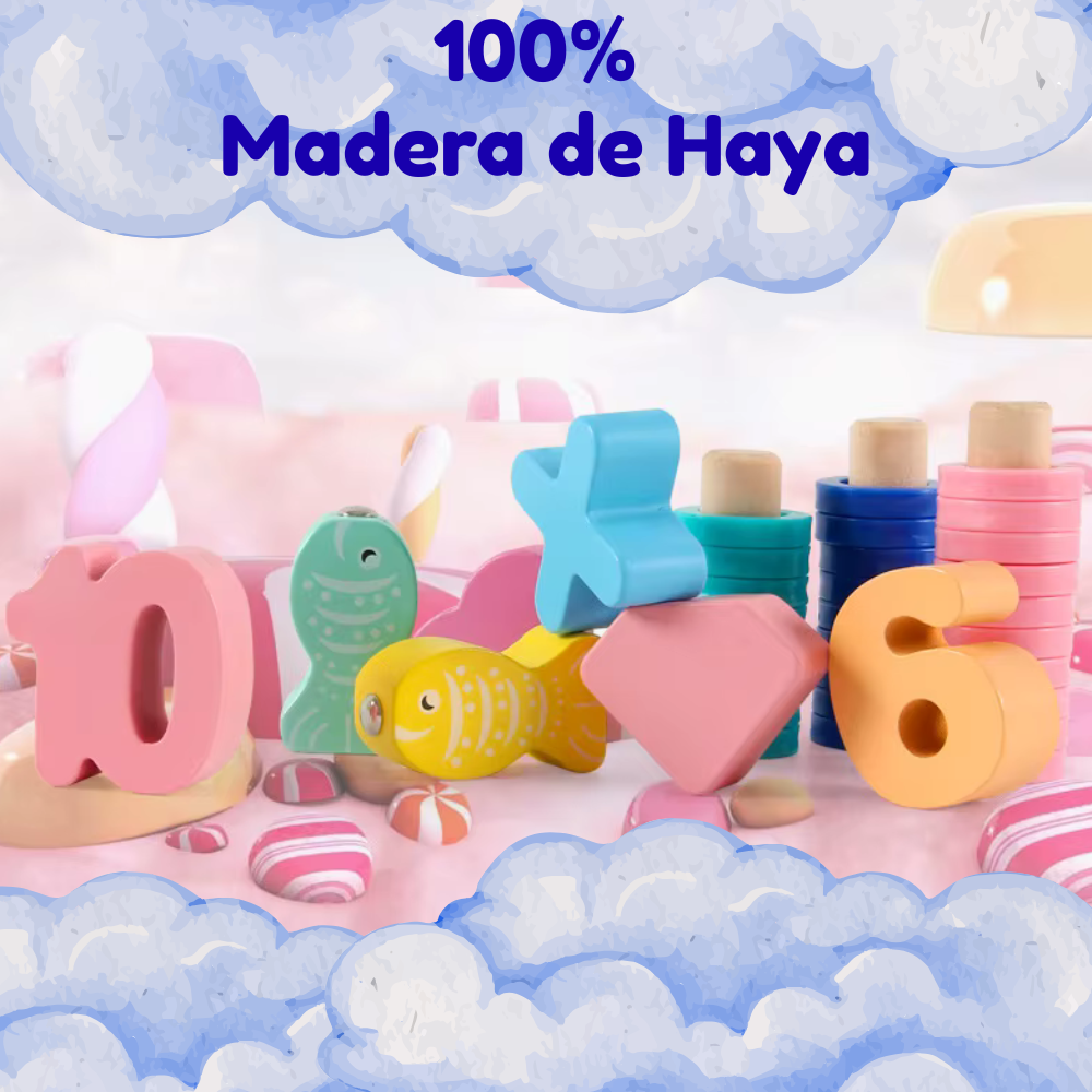 ABACO TABLERO DE ENCAJE MONTESSORI 4 EN 1 - 2
