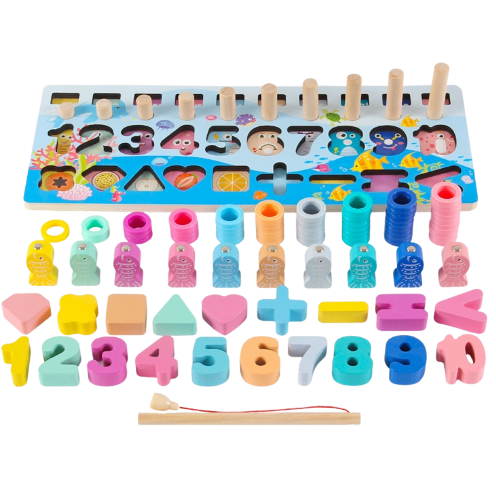 ABACO TABLERO DE ENCAJE MONTESSORI 4 EN 1 - 4