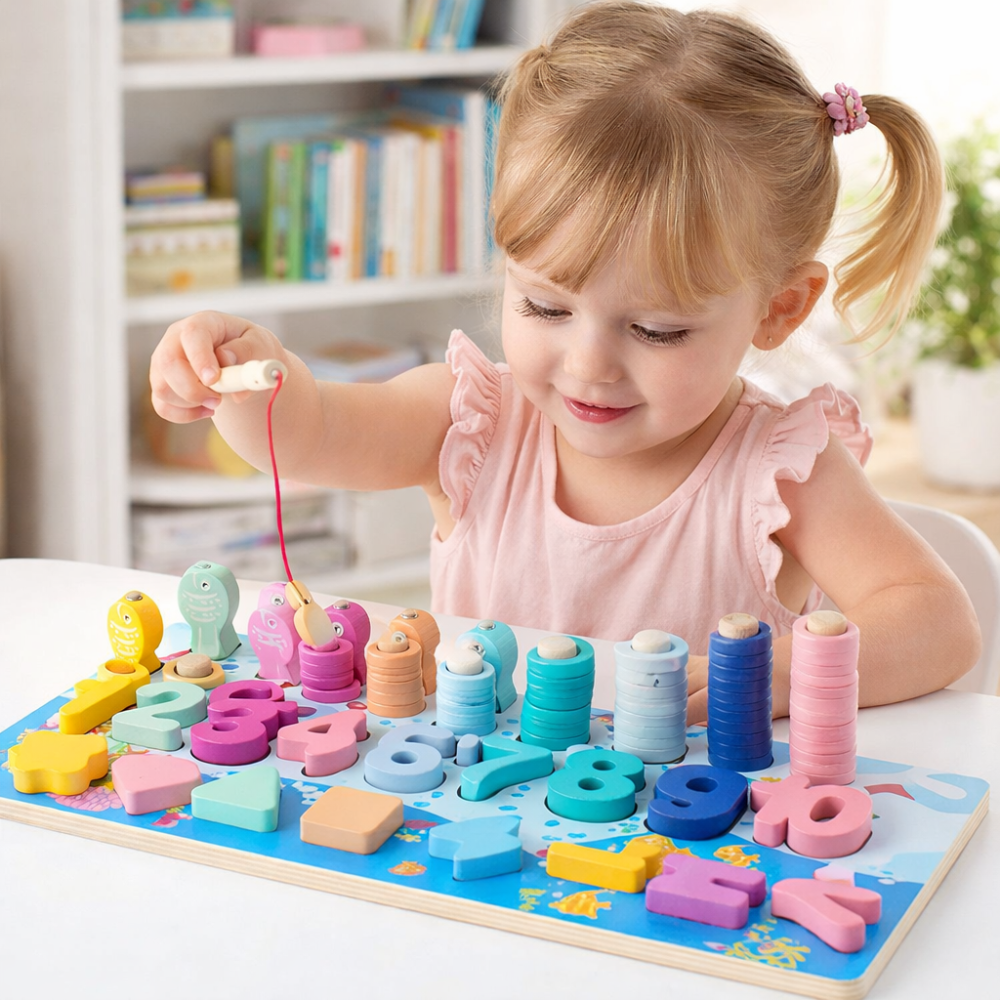 ABACO TABLERO DE ENCAJE MONTESSORI 4 EN 1 - 7