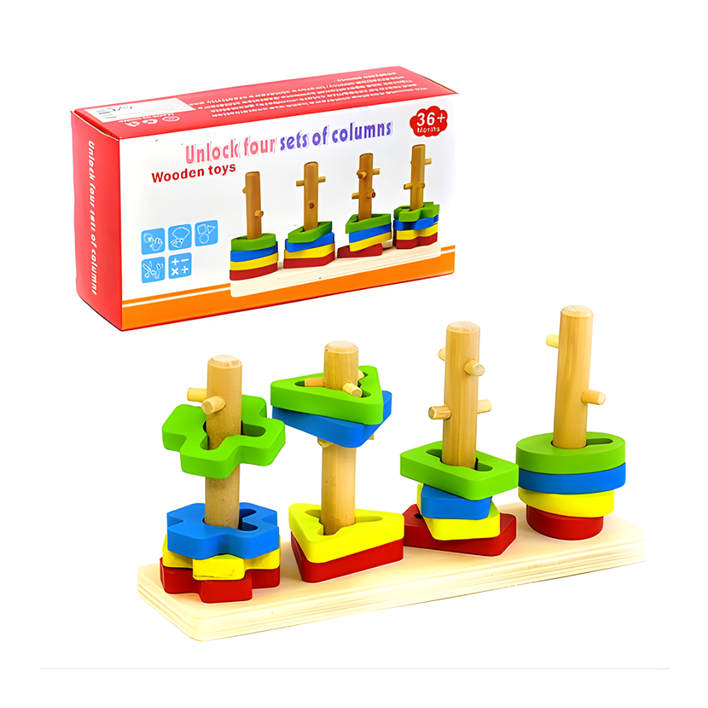 TORRE DE ENCAJE MONTESSORI DIDACTICO - 6