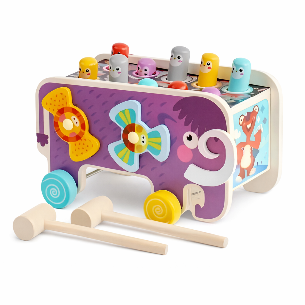 JUEGO PEGA TOPO EDUCATIVO PARA BEBE S MONTESSORI - 1