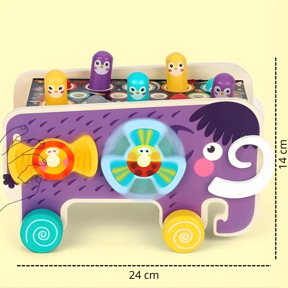 JUEGO PEGA TOPO EDUCATIVO PARA BEBE S MONTESSORI - 3