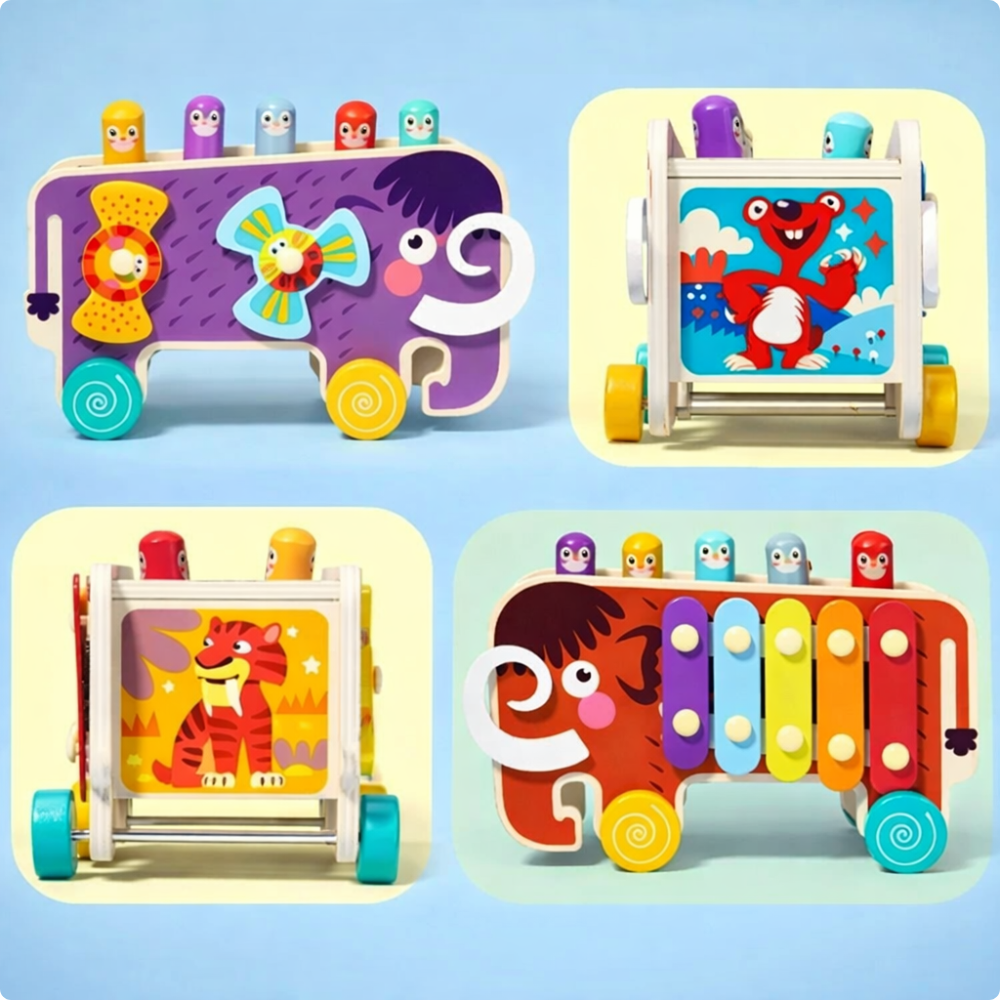 JUEGO PEGA TOPO EDUCATIVO PARA BEBE S MONTESSORI - 4