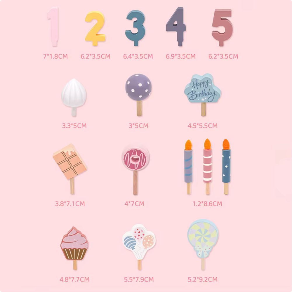 PASTEL JUEGO DIDACTICO ROSA  DE MADERA MONTESSORI - 6