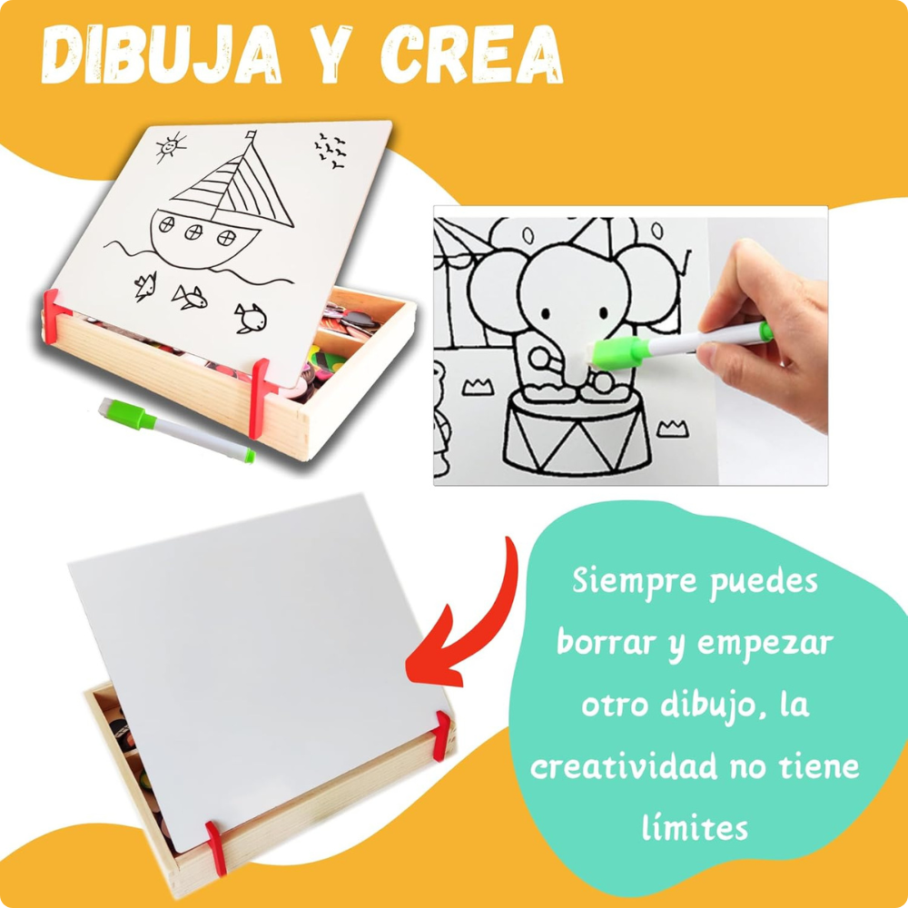 JUEGO DE EXPRESIONES FACIALES DE MADERA MONTESSORI - 7