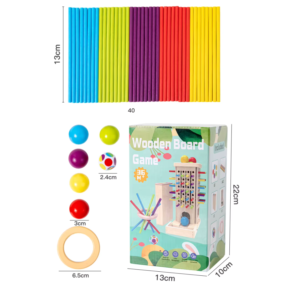 JUEGO PALOS SENSORIALES EDUCATIVOS MONTESSORI - 7