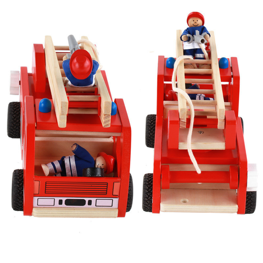 CAMION DE BOMBEROS EDUCATIVO DE MADERA MONTESSORI - 5