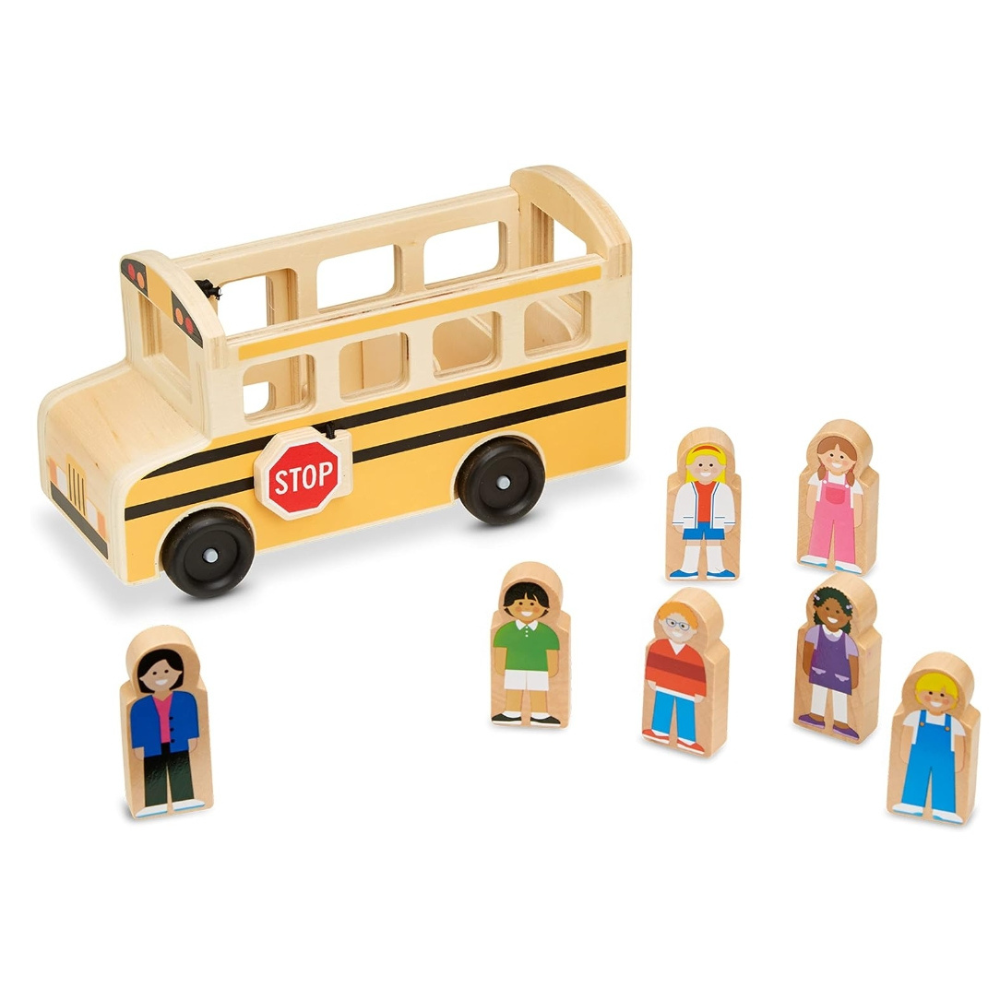 BUS ESCOLAR DE MADERA EDUCATIVO MONTESSORI - 4