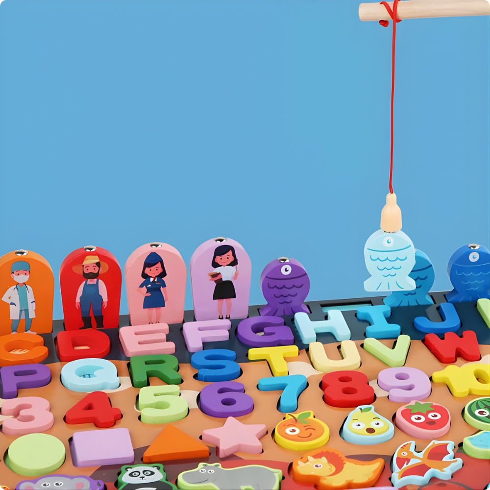 JUEGO EDUCATIVO MULTIFUNCION 7 EN 1 DE MADERA MONTESSORI - 5