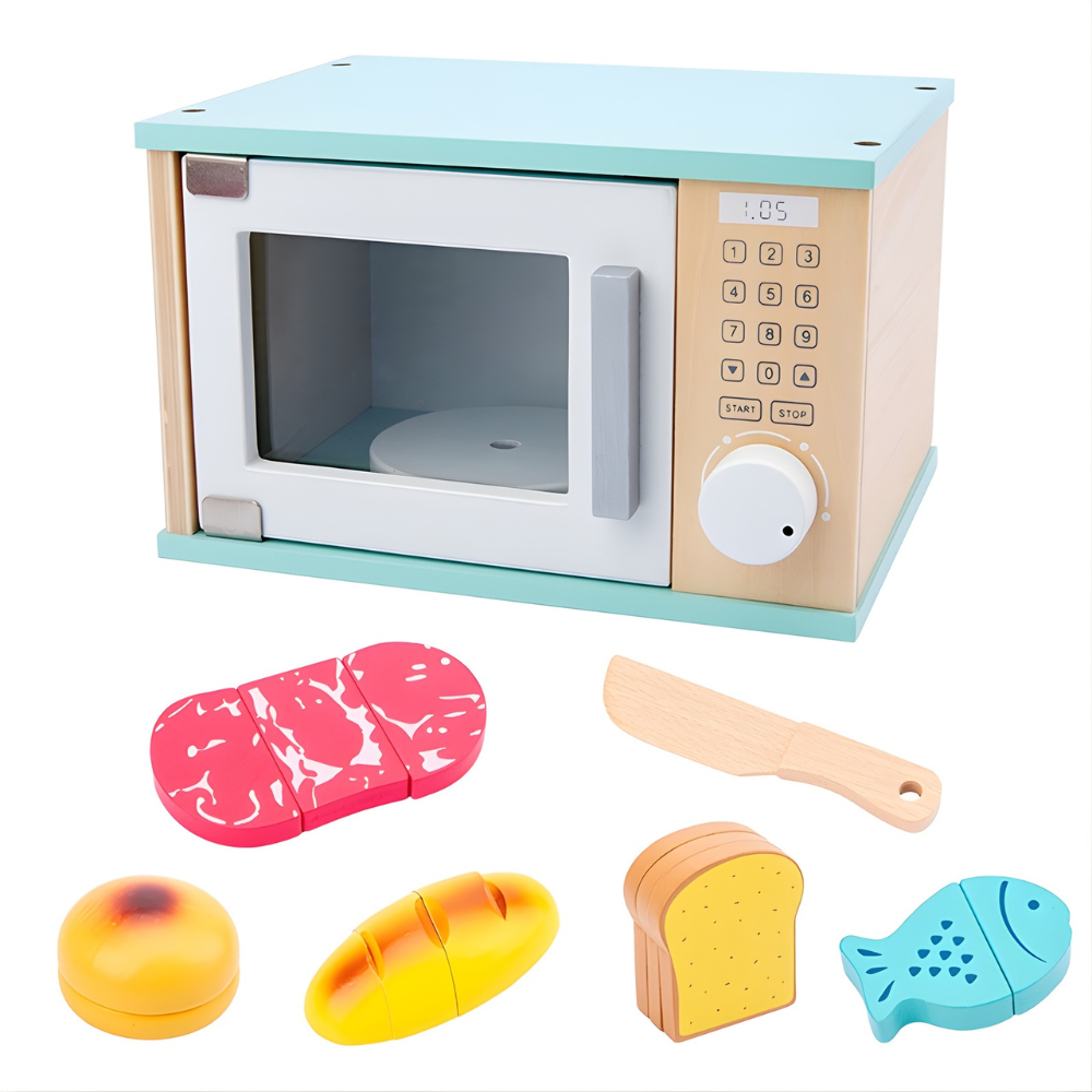 MICROONDAS INFANTIL DE MADERA MONTESSORI - 1