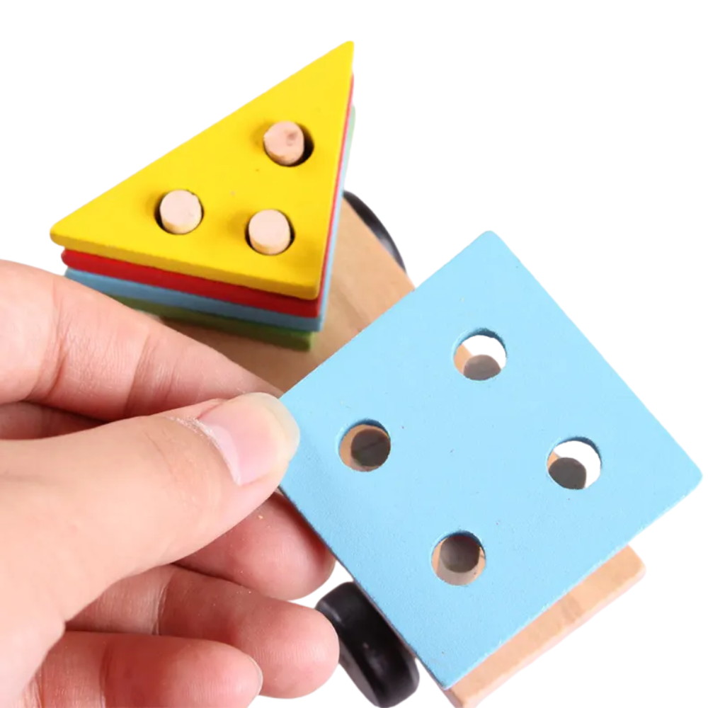 TREN JUEGO DIDACTICO DE ENCAJE EDUCATIVO MONTESSORI - 2