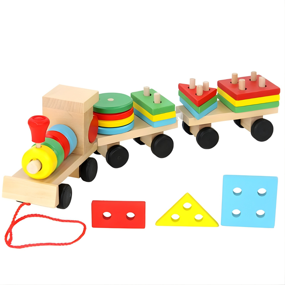 TREN JUEGO DIDACTICO DE ENCAJE EDUCATIVO MONTESSORI - 3