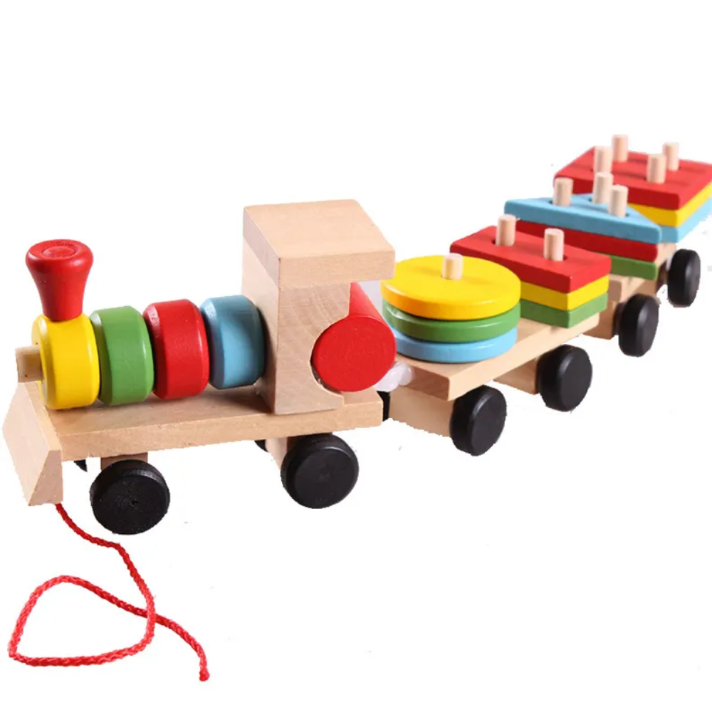 TREN JUEGO DIDACTICO DE ENCAJE EDUCATIVO MONTESSORI - 5