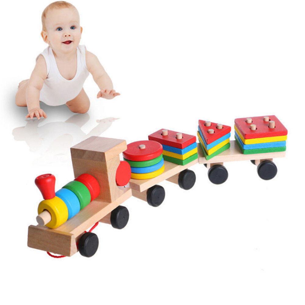 TREN JUEGO DIDACTICO DE ENCAJE EDUCATIVO MONTESSORI - 6