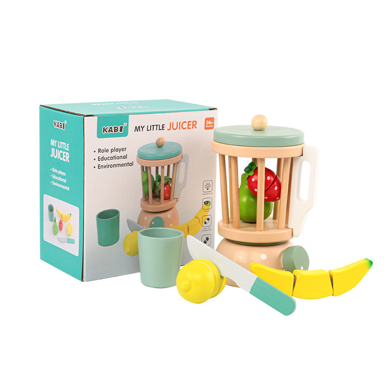 EXPRIMIDOR DE FRUTAS JUEGO DE MADERA DIDACTICO MONTESSORI - 1