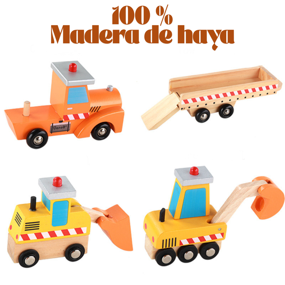 CAMION DE CARGA CON MAQUINAS EDUCATIVO MONTESSORI - 3