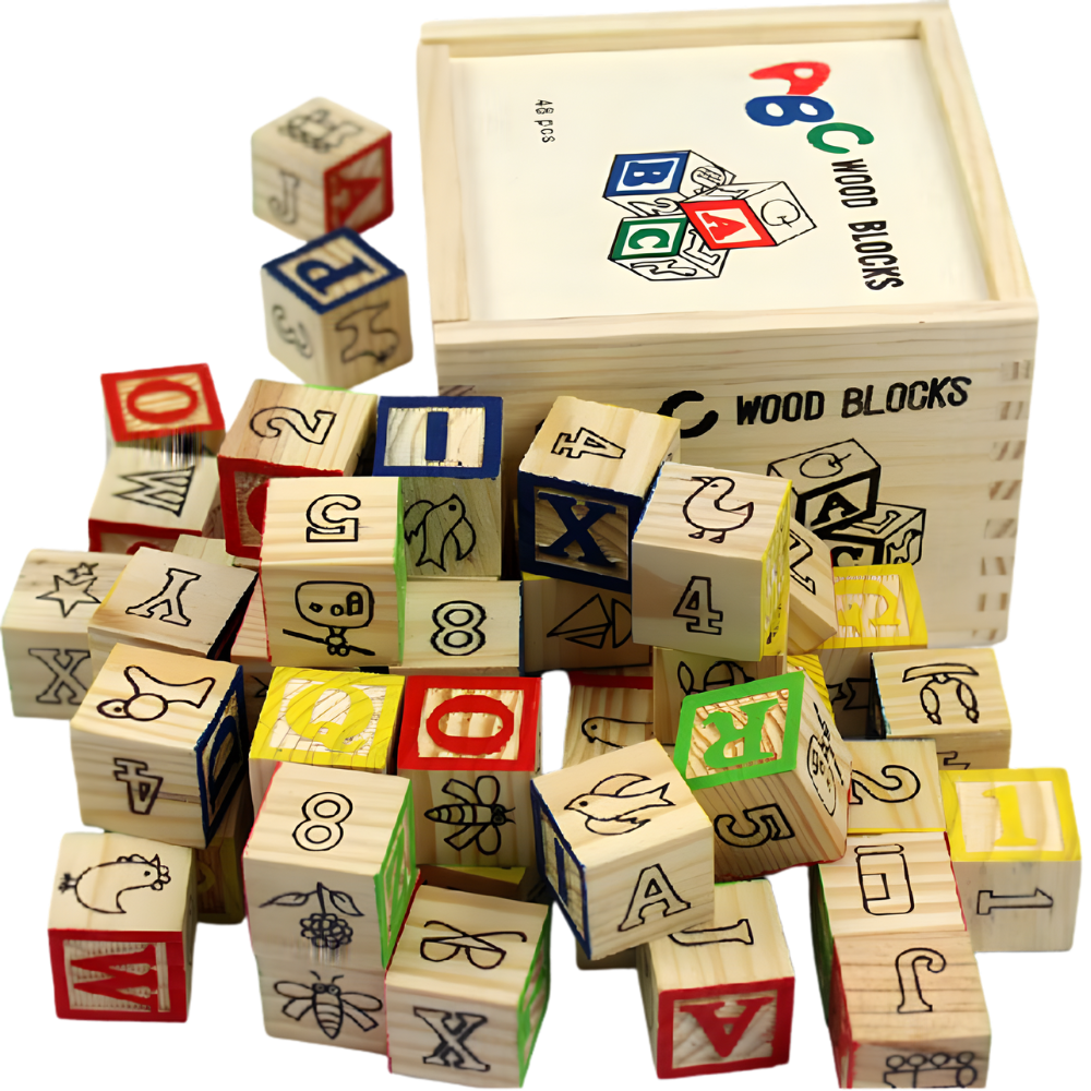 CUBO ABC 48 PIEZAS EDUCATIVO MONTESSORI - 5