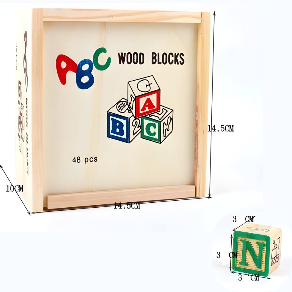 CUBO ABC 48 PIEZAS EDUCATIVO MONTESSORI - 7