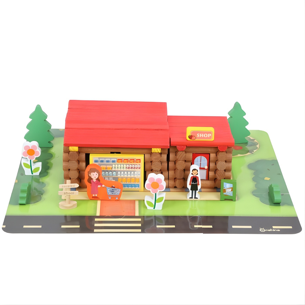 TIENDA INFANTIL DE MADERA LINCOLN MONTESSORI - 1