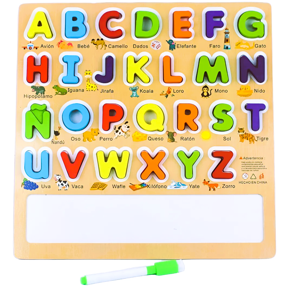 TABLERO DIDACTIO CON PIZARRA EDUCATIVO MONTESSORI - 1