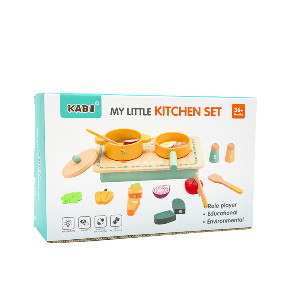 SET DE COCINA INFANTIL MONTESSORI DE MADERA - 7