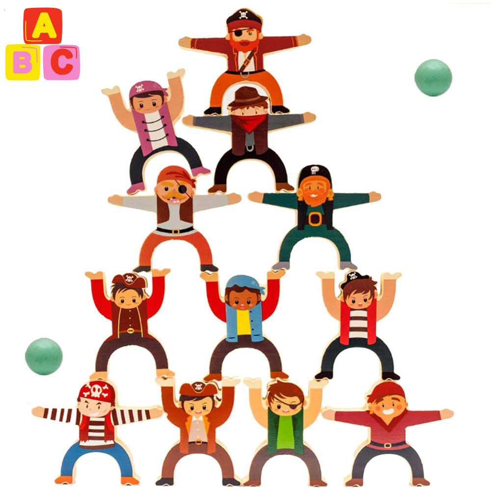 FIGURA APILABLE PIRATA EDUCATIVA MONTESSORI - 1