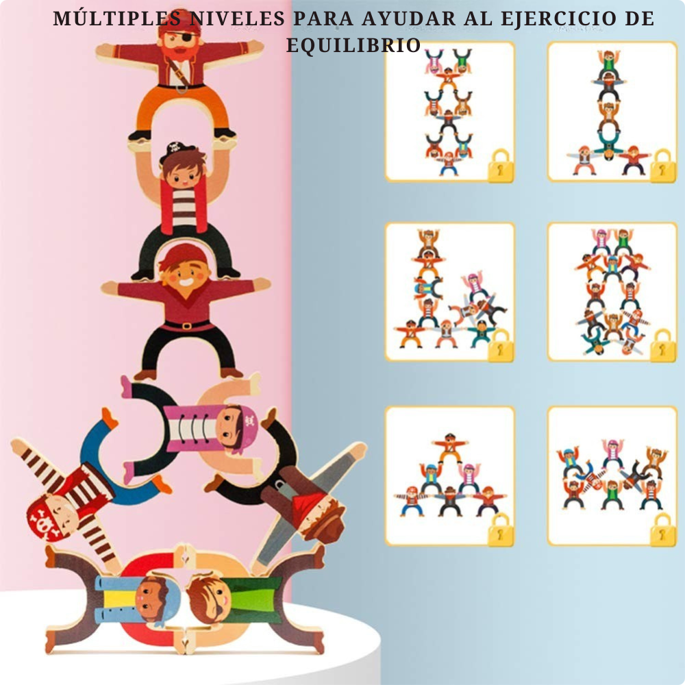 FIGURA APILABLE PIRATA EDUCATIVA MONTESSORI - 2