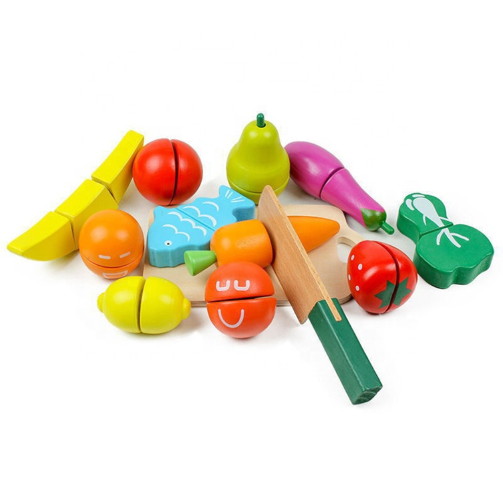 BALDE DIDACTICO DE FRUTAS DE MADERA MONTESSORI - 6