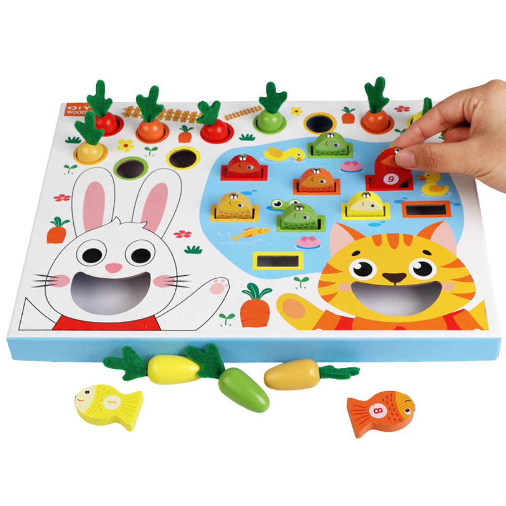 UEGO DE PESCA CON CONEJO EDUCATIVO MONTESSORI - 2