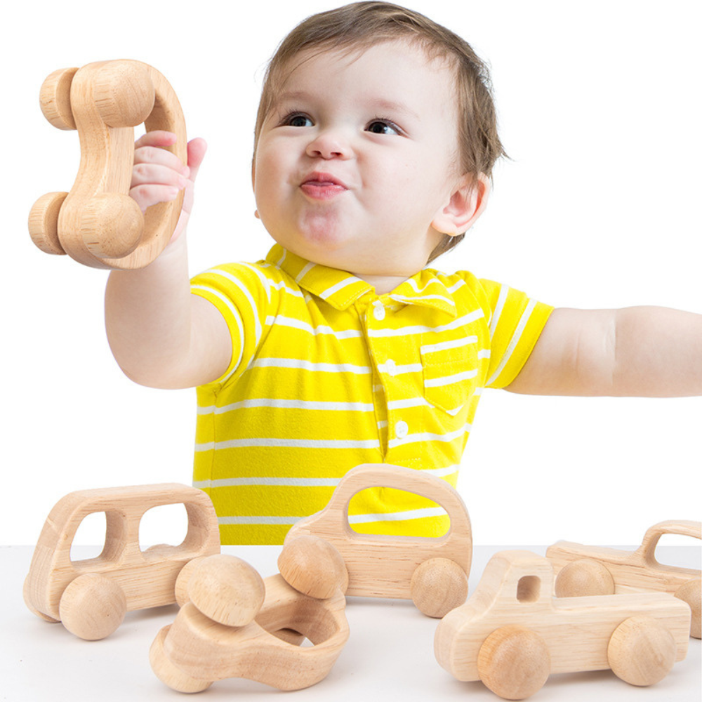 SET DE 4 AUTOS PEQUEÑOS EDUCATIVOS MONTESSORI - 5