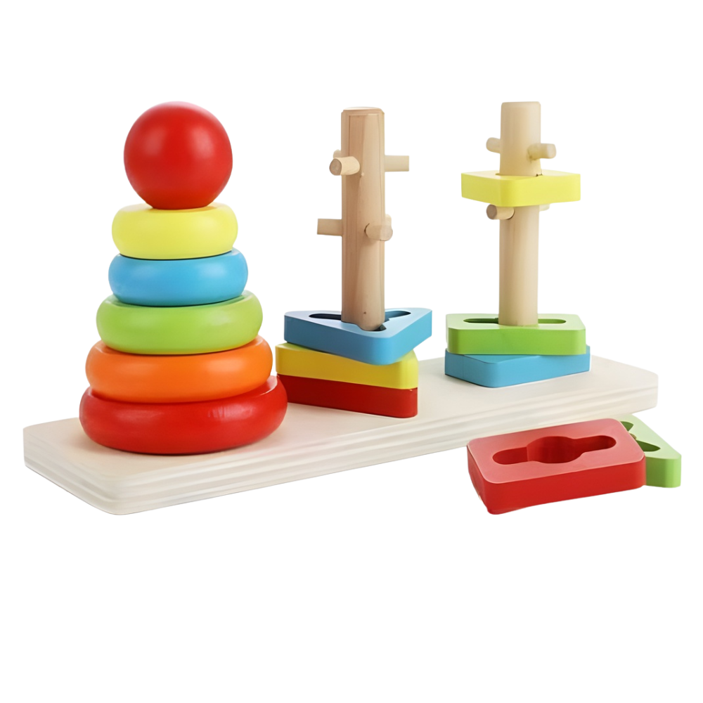 TORRE DE PALOS DE DIFICULTAD MONTESSORI EDUCATIVA - 1