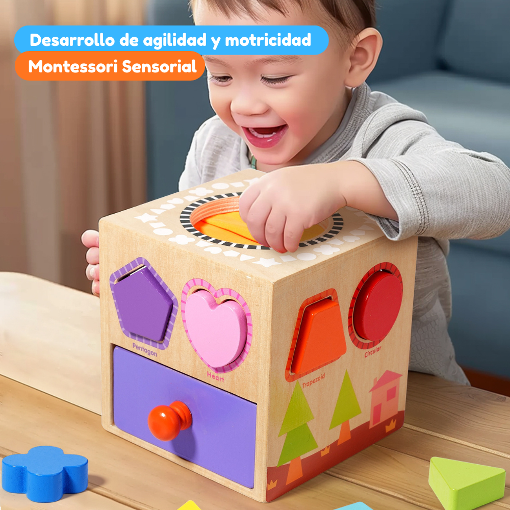 CAJA SENSORIAL TACTIL DE MADERA MONTESSORI - 6